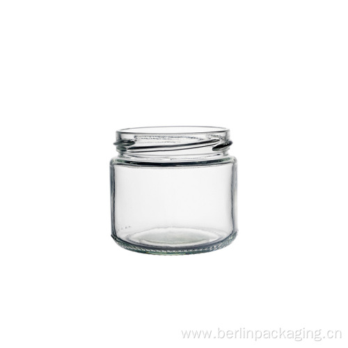 210ml Straight Sided Short Glass Jar